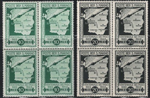 1943 san marino ventennale - marino,,