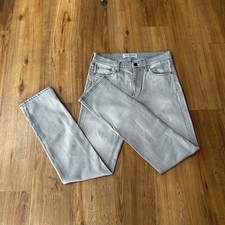 Jeans Adidas Originals Rekord uomo grigio gamba dritta denim elasticizzato taglia W30 L32