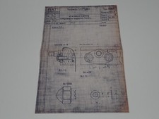 FIAT TORPEDO 510 SPORT VENTAGLIO CAPOTE DISEGNO TECNICO ORIGINALE (33)