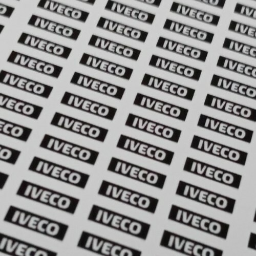 Iveco logo bianco cabina - , turbo
