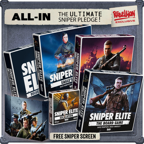 Sniper elite board game - board, all-in