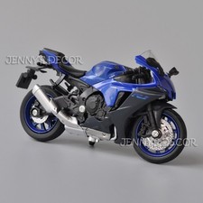 Modellino moto pressofuso scala 1:18 giocattolo Yamaha YZF R1 sport bike replica