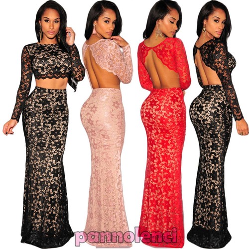 Completo donna top - gonna, pizzo