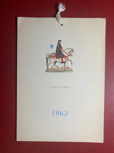 Cavalieri calendar 1963 - (x15),