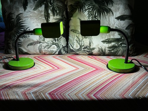 Coppia vintage lampade abat - lampade,