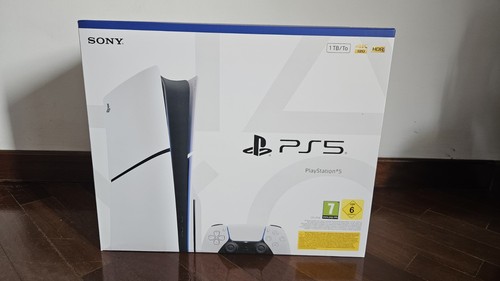 Sony ps5 slim edizione blu - ps5, blu-ray