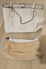 Borsa bianca in pelle Nannini