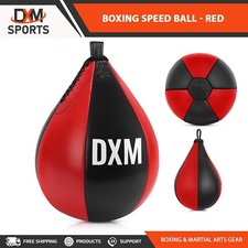 DXM Boxe Speed Ball Allenamento Punching Speed Bag Pelle Appeso Pera Punch Bag