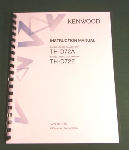 Kenwood d72a manuale - th-d72a/e, di