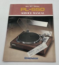PIONEER PL-550 MANUALE DI