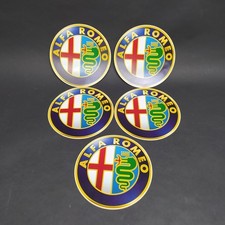 Lotto di 5 adesivi Alfa Romeo con diametro di 20 cm. Buone condizioni