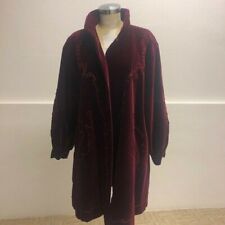 Canedi original cappotto velluto bordeaux sartoriale donna tg L/ woman coat 