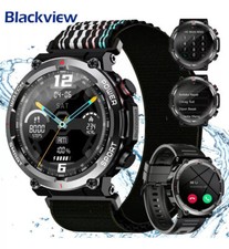 Smartwatch Uomo Militare con Funzione Telefono 5ATM Impermeabile con Monitor Sonno