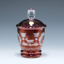 Scatola in vetro con incisione