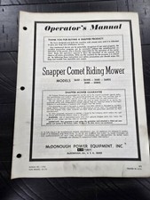 Snapper Motofalciatrice Comet Serie 2650 2680 3080 Manuale Operatore Ricambi