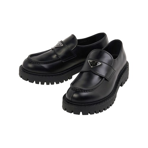 Prada leather loafers with - leather,