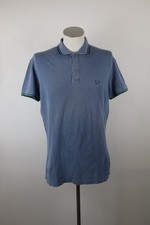 FRED PERRY MAGLIA POLO UOMO 100% COTONE TG. L MAN COTTON CASUAL VINTAGE LOGO