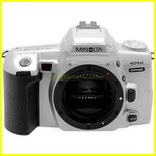 Minolta AF Dynax 404si silver. Fotocamera reflex autofocus analogica. READ!