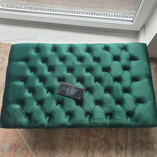 Poggiapiedi chesterfield fatto - poggiapiedi,