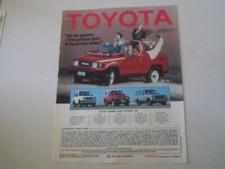 advertising Pubblicità 1987 TOYOTA LAND CRUISER BJ 73