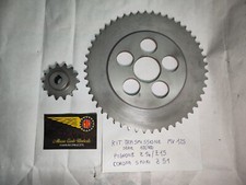 KIT TRASMISSIONE, CORONA E PIGNONE NUOVI PER MV AGUSTA 125 MODELLO 100'000