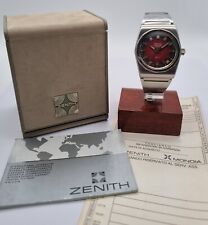 Zenith Defy 28800 Burgundy vintage diver big size steel mm 38x45 lobster full