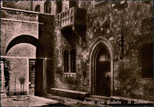 Verona cortile casa giulietta - verona,,
