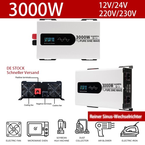 3000w 6000w 12v 24v - 6000w, 12v/24v-230v