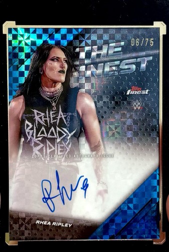 Rhea ripley auto wwe topps - auto,