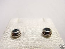orecchini argento topazio 3,5c Earrings Swarovski stone