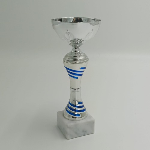 Coppa premiazione argento blu - premiazione,