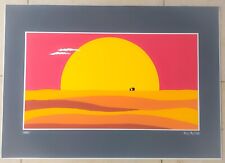 ♥ NILO MOTTURA DESERTO SERIGRAFIA 50X70cm VINTAGE GRAFICA quadro