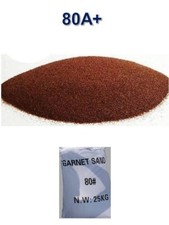 Zaino 25 KG Sabbia Abrasiva Granato Mesh 80A + per Sabbiatrice Sabbiatura