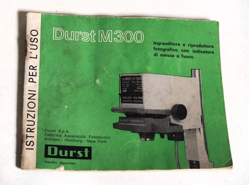 Durst m300 manuale uso - durst,