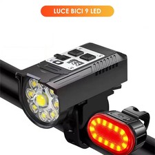 Faro bici 9 LED anteriore +