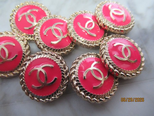 Chanel buttons 20mm - chanel, pink