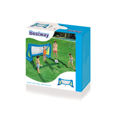 BESTWAY Porta da Calcio Gonfiabile Spruzzatori Laterali e Pallone Nuovo NEW