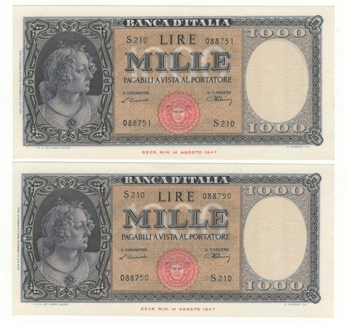 1000 lire italia - lire, ornata