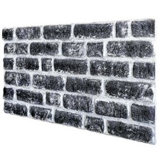 CARBON - pannello finto mattone in EPS Resinato Misura 100x50 Cm spessore 2 cm