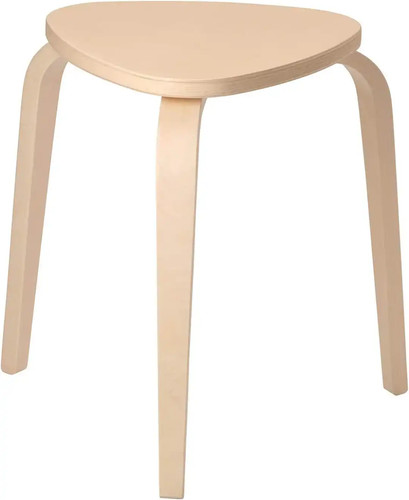 Sgabello legno betulla - in,