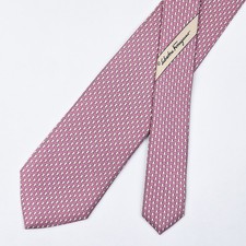 Salvatore Ferragamo cravatta seta cravatta sciarpa anello su rosa