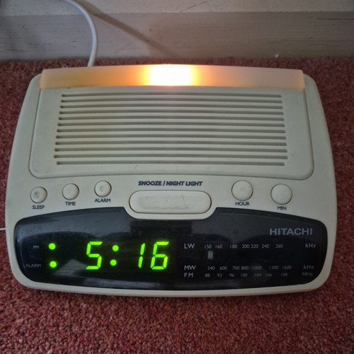 Hitachi radio sveglia vintage - radio,
