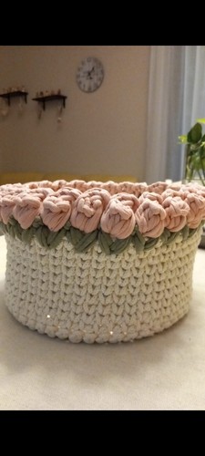 Cestino tulipano artigianale - tulipano,