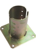 Supporto Gazebo Tondo a Pavimento 957 Zincato Giallo S.mm 4.0 mm 80 Minutex