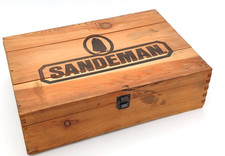 SANDEMAN PORT WINE SCATOLA/ CASSA DI LEGNO PORTA BOTTIGLIE