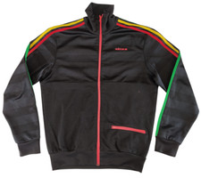 Adidas Originals rasta jamaica giacca track top uomo 695439, 2007 nero taglia M