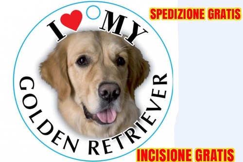Medaglietta per cane gold - cane,