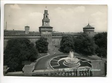 1950/60 Milano Castello Sforzesco ANIM auto carretto gelati DEST Desio FG B/N VG