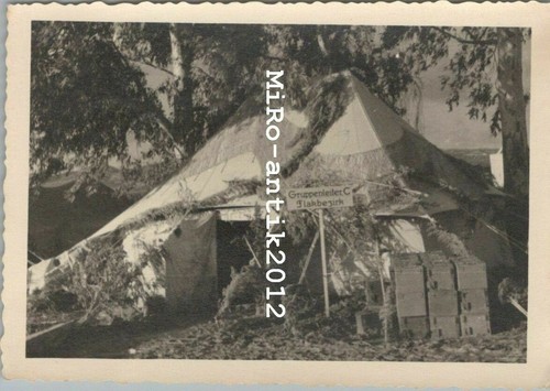 Foto ww2 tenda - tenda, ufficiale