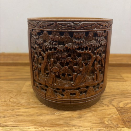 Antique chinese bamboo brush - antique,